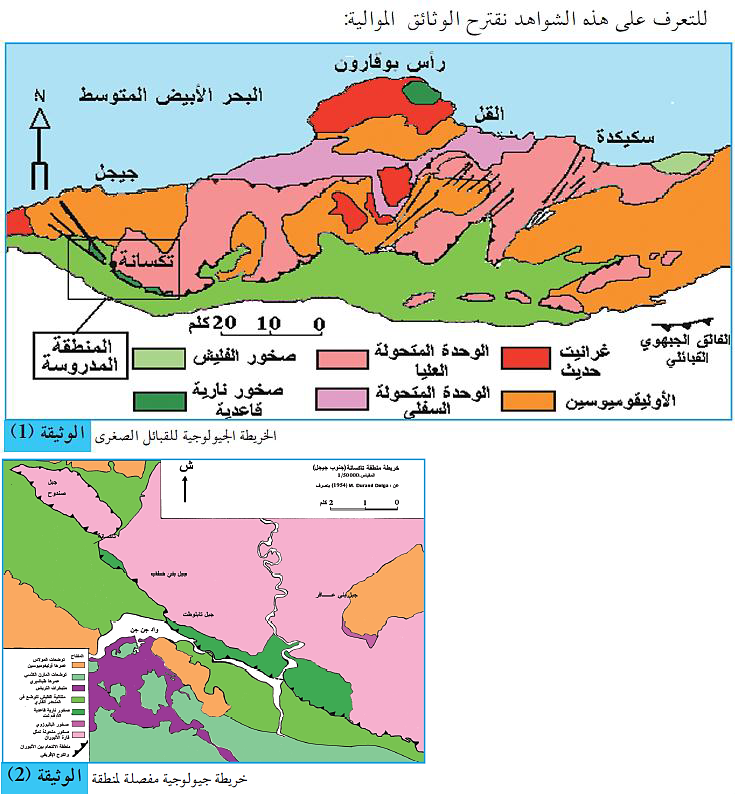 الملخص موقع الأفيوليت في السلسلة المغاربية