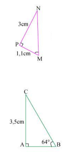 الملخص حساب زوايا أو أطوال مثلث قائم