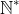\mathbb{N}^\ast