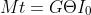 Mt=G\Theta I_{0}