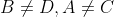 B\neq D,A\neq C