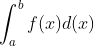 \int _a^bf(x)d(x)