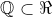 \mathbb{Q}\subset \Re