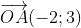 \overrightarrow{OA}(-2;3)