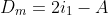D_{m}=2i_{1}-A