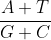 \frac {A+T}{G+C}