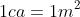 1ca = 1m^{2}