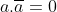a.\overline{a}=0