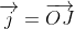 \overrightarrow{j}=\overrightarrow{OJ}
