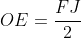 OE=\frac{FJ}{2}