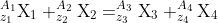 _{z_1}^{A_1}\textrm{X}_1+_{z_2}^{A_2}\textrm{X}_2=_{z_3}^{A_3}\textrm{X}_3+_{z_4}^{A_4}\textrm{X}_4