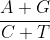 \frac{A+G}{C+T}