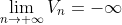 \lim_{n\rightarrow +\infty }V_{n}=-\infty