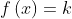 f\left ( x \right )=k