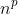 n^p