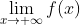 \lim_{x\rightarrow +\infty}f(x)