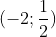 (-2;\frac{1}{2})