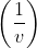 \left ( \frac{1}{v} \right )