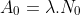 A_0=\lambda .N_0