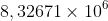8,32671\times 10^{6}