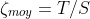 \zeta _{moy}=T/S