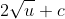 2\sqrt u+c