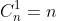 C_n^1=n
