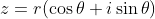 z=r(\cos \theta +i\sin \theta )