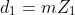 d_{1}=mZ_{1}