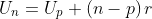 U_{n}=U_{p}+\left (n-p \right )r