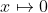 x \mapsto 0