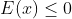E(x)\leq 0