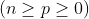 (n\geq p\geq 0)