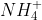 NH_{4}^{+}
