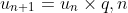 u_{n+1}=u_n\times q,n