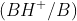 (BH^{+}/B)