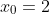 x_{0}=2