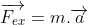 \overrightarrow{F_{ex}} = m.\overrightarrow{a}