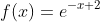 f(x)=e^{-x+2}
