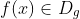 f(x)\in D_{g}