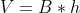 V = B \ast h