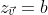 z_ {\vec v }=b